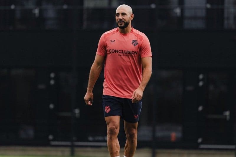 Nourdine Amrabat traint met FC Utrecht